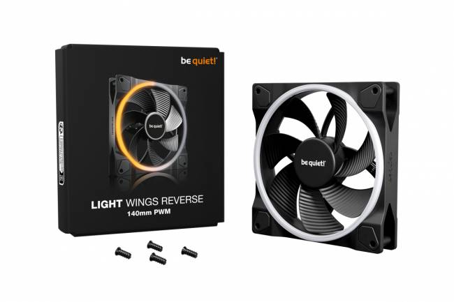 Кулер для корпуса be quiet! LIGHT WINGS 140mm PWM Reverse — для бизнеса и офиса Кулер для корпуса be quiet! LIGHT WINGS 140mm PWM Reverse — для бизнеса и офиса