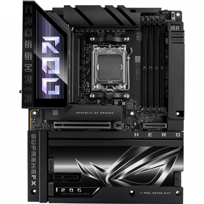 Материнская плата ASUS ROG CROSSHAIR X870E HERO BTF (90MB1MX0-M0EAY0) — для бизнеса и офиса