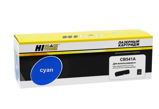 Картридж Hi-Black (HB-CB541A) для HP CLJ CM1300/CM1312/CP1210/CP1215, C, 1,4K — для бизнеса и офиса Картридж Hi-Black (HB-CB541A) для HP CLJ CM1300/CM1312/CP1210/CP1215, C, 1,4K — для бизнеса и офиса