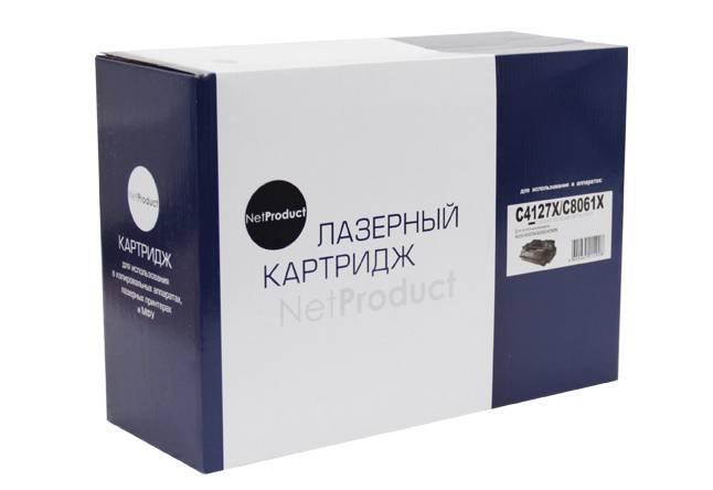 Картридж NetProduct (N-C4127X/C8061X) для HP LJ 4000/4050/4100, Универсальный, 10K — для бизнеса и офиса Картридж NetProduct (N-C4127X/C8061X) для HP LJ 4000/4050/4100, Универсальный, 10K — для бизнеса и офиса