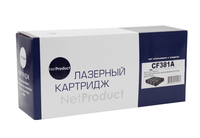 Картридж NetProduct (N-CF381A) для HP CLJ Pro MFP M476dn/dw/nw, №312A, C, 2,7K — для бизнеса и офиса Картридж NetProduct (N-CF381A) для HP CLJ Pro MFP M476dn/dw/nw, №312A, C, 2,7K — для бизнеса и офиса