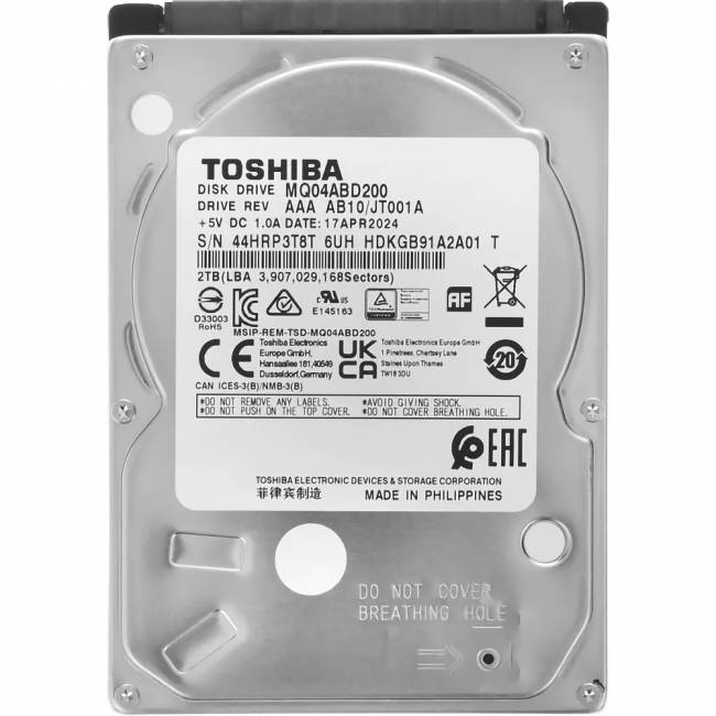 Жесткий диск Toshiba MQ04ABD200R — для бизнеса и офиса Жесткий диск Toshiba MQ04ABD200R — для бизнеса и офиса