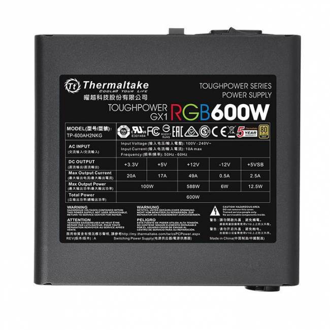 Блок питания Thermaltake PS-TPD-0600NHFAGE-1 — для бизнеса и офиса Блок питания Thermaltake PS-TPD-0600NHFAGE-1 — для бизнеса и офиса