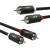 GCR Кабель 3.0m аудио 2 х RCA / 2 х RCA, черный, GCR-54130 Greenconnect GCR-54130, 3 м — для бизнеса и офиса GCR Кабель 3.0m аудио 2 х RCA / 2 х RCA, черный, GCR-54130 Greenconnect GCR-54130, 3 м — для бизнеса и офиса