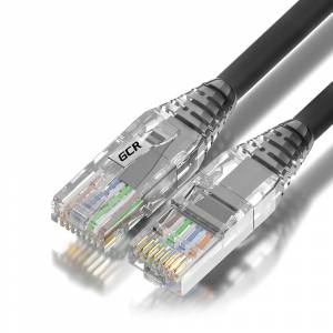 GCR Патч-корд 0.3m UTP кат.6, серый, коннектор ABS, 24 AWG, ethernet high speed 10 Гбит/с, RJ45, T568B, GCR-55421 Greenconnect GCR-55421