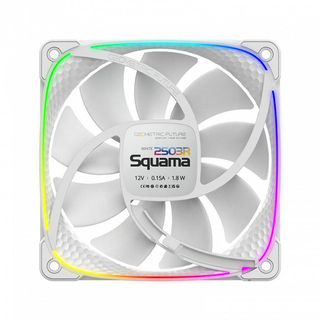 Вентилятор корпусный Geometric Future 2503RW-12 White — для бизнеса и офиса Вентилятор корпусный Geometric Future 2503RW-12 White — для бизнеса и офиса