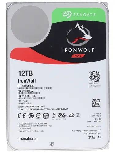 Жесткий диск Seagate IronWolf NAS ST12000VN0007 — для бизнеса и офиса Жесткий диск Seagate IronWolf NAS ST12000VN0007 — для бизнеса и офиса