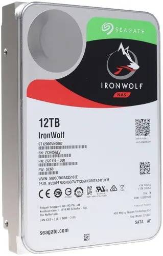 Жесткий диск Seagate IronWolf NAS ST12000VN0007 — для бизнеса и офиса Жесткий диск Seagate IronWolf NAS ST12000VN0007 — для бизнеса и офиса