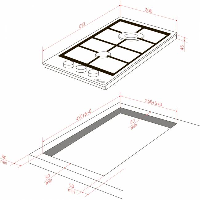 Варочная поверхность MONSHER MONSHER MGG 33 Blanc — для бизнеса и офиса Варочная поверхность MONSHER MONSHER MGG 33 Blanc — для бизнеса и офиса
