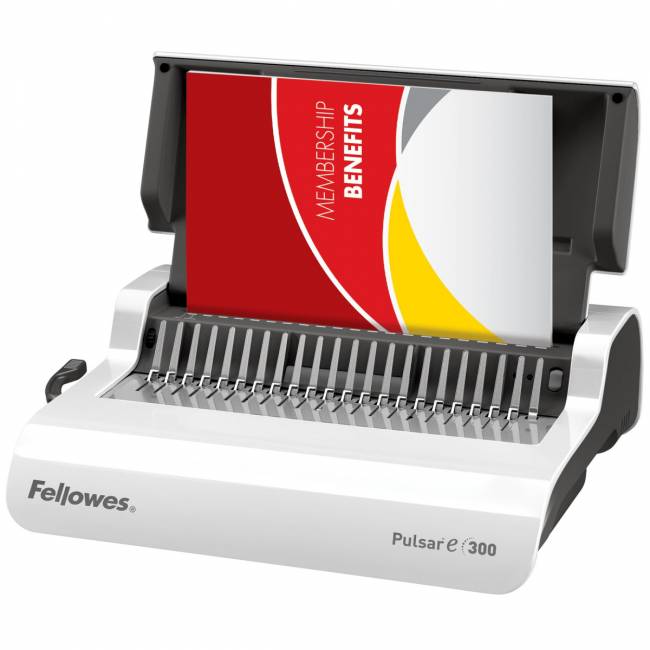 Переплетчик Fellowes PULSAR-E на пл. пружину с эл. перфорацией, сшивает до 300 лст., перф. 20 лст. Fellowes FS-56207 — для бизнеса и офиса