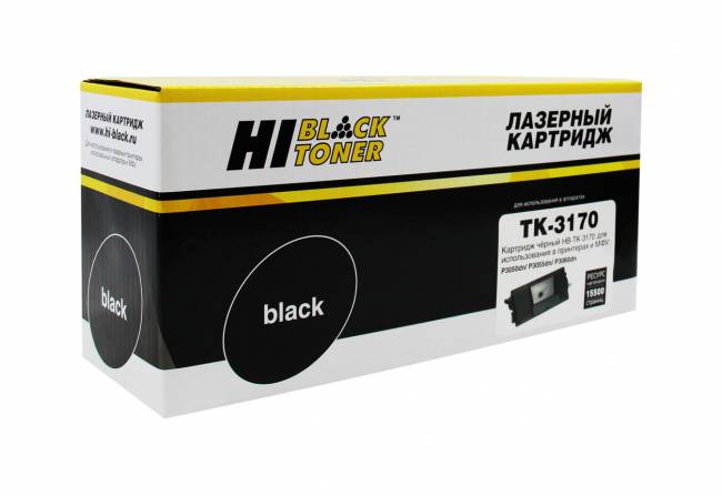 Тонер-картридж Hi-Black (HB-TK-3170) для Kyocera P3050dn/P3055dn/P3060dn, 15,5K, с/ч — для бизнеса и офиса Тонер-картридж Hi-Black (HB-TK-3170) для Kyocera P3050dn/P3055dn/P3060dn, 15,5K, с/ч — для бизнеса и офиса