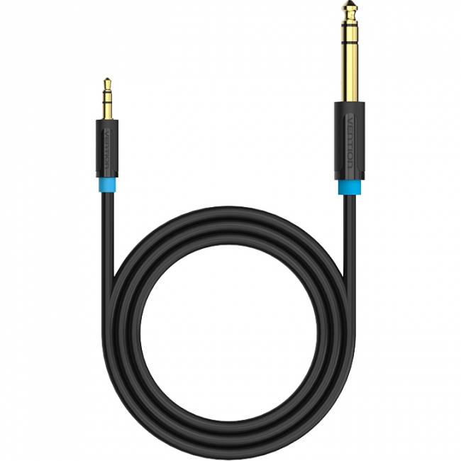 Кабель Vention аудио Jack 6,5 mm M/ 3,5 M - 5 м Кабель Vention jack 6.5 mm(m)/mini jack 3.5 mm(m) - 5 м (BABBJ) — для бизнеса и офиса Кабель Vention аудио Jack 6,5 mm M/ 3,5 M - 5 м Кабель Vention jack 6.5 mm(m)/mini jack 3.5 mm(m) - 5 м (BABBJ) — для бизнеса и офиса
