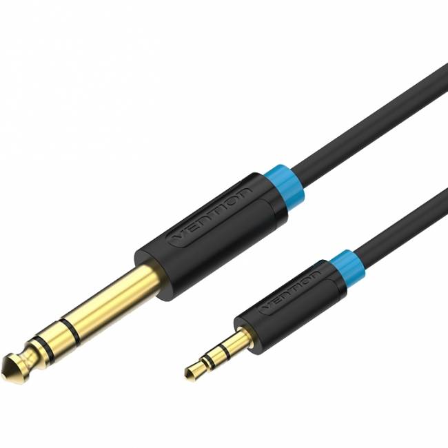 Кабель Vention аудио Jack 6,5 mm M/ 3,5 M - 5 м Кабель Vention jack 6.5 mm(m)/mini jack 3.5 mm(m) - 5 м (BABBJ) — для бизнеса и офиса Кабель Vention аудио Jack 6,5 mm M/ 3,5 M - 5 м Кабель Vention jack 6.5 mm(m)/mini jack 3.5 mm(m) - 5 м (BABBJ) — для бизнеса и офиса