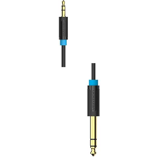 Кабель Vention аудио Jack 6,5 mm M/ 3,5 M - 5 м Кабель Vention jack 6.5 mm(m)/mini jack 3.5 mm(m) - 5 м (BABBJ) — для бизнеса и офиса Кабель Vention аудио Jack 6,5 mm M/ 3,5 M - 5 м Кабель Vention jack 6.5 mm(m)/mini jack 3.5 mm(m) - 5 м (BABBJ) — для бизнеса и офиса