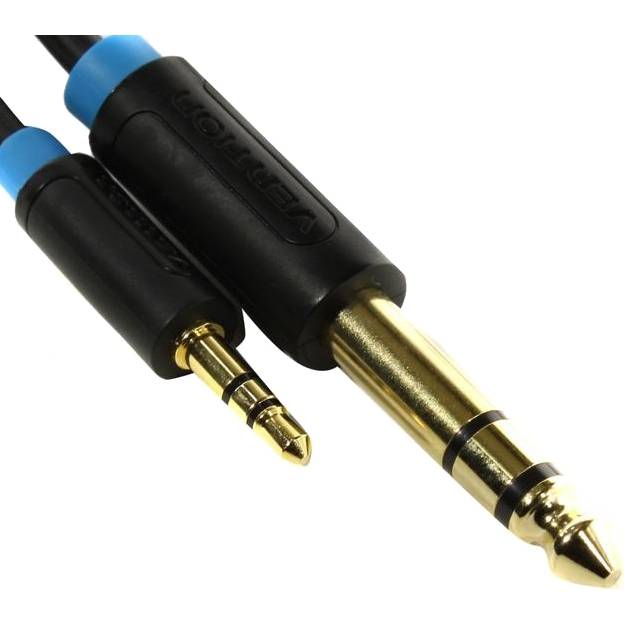 Кабель Vention аудио Jack 6,5 mm M/ 3,5 M - 5 м Кабель Vention jack 6.5 mm(m)/mini jack 3.5 mm(m) - 5 м (BABBJ) — для бизнеса и офиса Кабель Vention аудио Jack 6,5 mm M/ 3,5 M - 5 м Кабель Vention jack 6.5 mm(m)/mini jack 3.5 mm(m) - 5 м (BABBJ) — для бизнеса и офиса