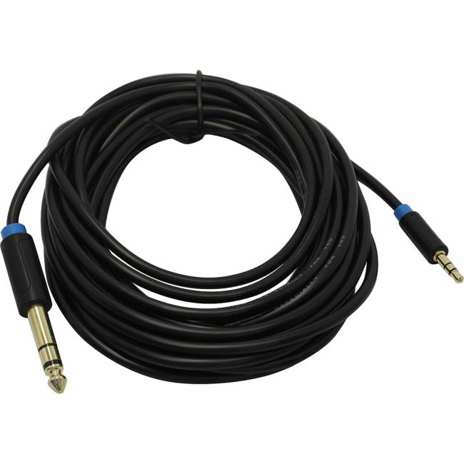 Кабель Vention аудио Jack 6,5 mm M/ 3,5 M - 5 м Кабель Vention jack 6.5 mm(m)/mini jack 3.5 mm(m) - 5 м (BABBJ) — для бизнеса и офиса Кабель Vention аудио Jack 6,5 mm M/ 3,5 M - 5 м Кабель Vention jack 6.5 mm(m)/mini jack 3.5 mm(m) - 5 м (BABBJ) — для бизнеса и офиса