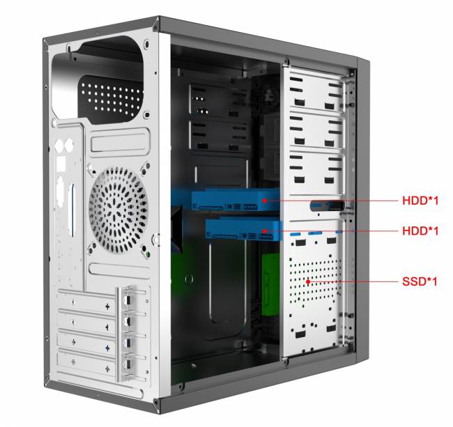 Корпус с блоком питания 450Вт. Foxline Case Forza — для бизнеса и офиса Корпус с блоком питания 450Вт. Foxline Case Forza — для бизнеса и офиса