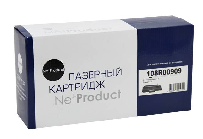 Картридж NetProduct (N-108R00909) для Xerox Phaser 3140/3155/3160, 2,5K — для бизнеса и офиса Картридж NetProduct (N-108R00909) для Xerox Phaser 3140/3155/3160, 2,5K — для бизнеса и офиса