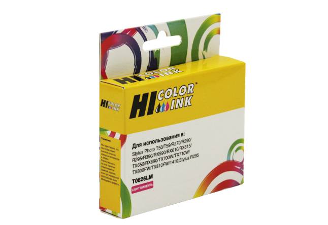 Картридж Hi-Black (HB-T0826) для Epson Stylus R270/295/390/RX590/T50, LM — для бизнеса и офиса Картридж Hi-Black (HB-T0826) для Epson Stylus R270/295/390/RX590/T50, LM — для бизнеса и офиса
