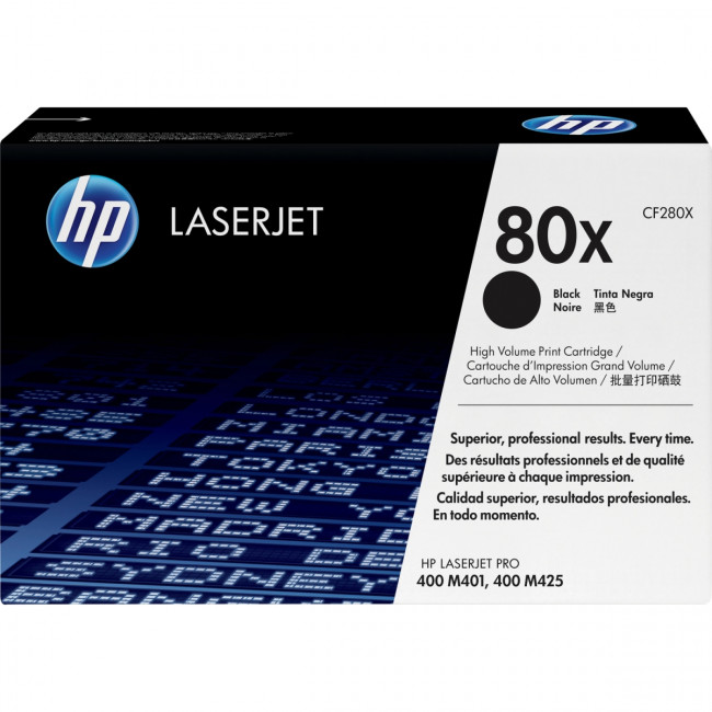 Тонер-картридж HP 80X Black Original LaserJet Toner Cartridge (CF280X) — для бизнеса и офиса