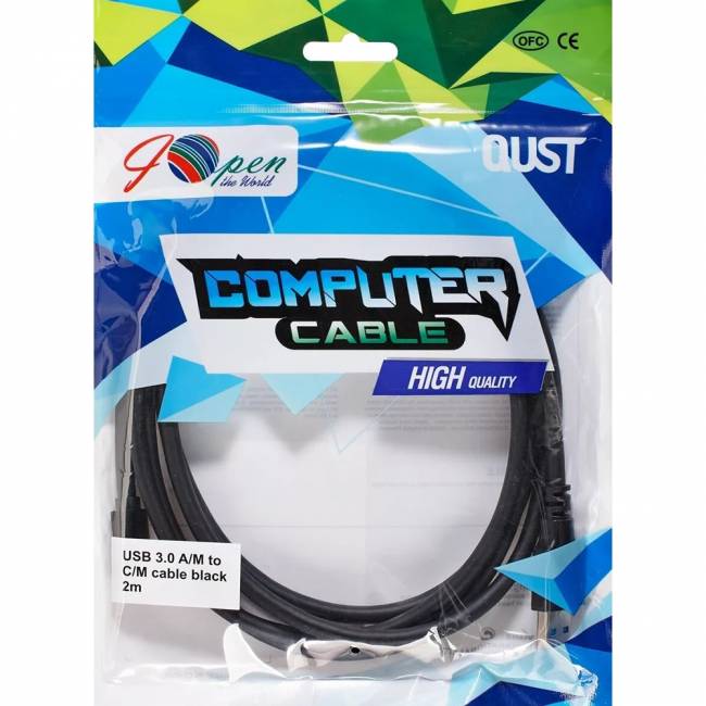 Кабель-адаптер USB 3.1 Type-Cm --> USB 3.0 Am, 2м iOpen (Aopen/Qust) <ACU401-2M> Кабель-переходник AOpen/Qust USB 3.1 Type C M/USB 3.0 Type A M (ACU401-2M) — для бизнеса и офиса Кабель-адаптер USB 3.1 Type-Cm --> USB 3.0 Am, 2м iOpen (Aopen/Qust) <ACU401-2M> Кабель-переходник AOpen/Qust USB 3.1 Type C M/USB 3.0 Type A M (ACU401-2M) — для бизнеса и офиса
