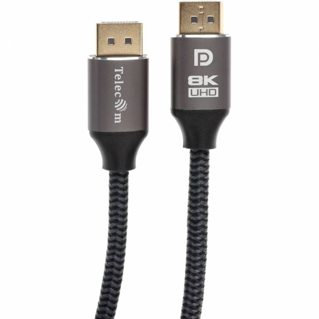 Кабель соединительный DP-DP 1.4V 8K@60Hz 1.5м, Telecom Pro <TCG750-1.5M> Кабель Telecom DisplayPort (m)/DisplayPort (m) - 1.5 м (TCG750-1.5M) — для бизнеса и офиса Кабель соединительный DP-DP 1.4V 8K@60Hz 1.5м, Telecom Pro <TCG750-1.5M> Кабель Telecom DisplayPort (m)/DisplayPort (m) - 1.5 м (TCG750-1.5M) — для бизнеса и офиса