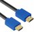 Greenconnect Кабель 0.5m HDMI версия 2.0, HDR 4:2:2, Ultra HD, 4K 60 fps 60Hz/5K*30Hz, 3D, AUDIO, 18.0 Гбит/с, 28/28 AWG, OD7.3mm, тройной экран, черный, синие коннекторы, GCR-HM431-0.5m Greenconnect HDMI (m) - HDMI (m) 0.5м — для бизнеса и офиса
