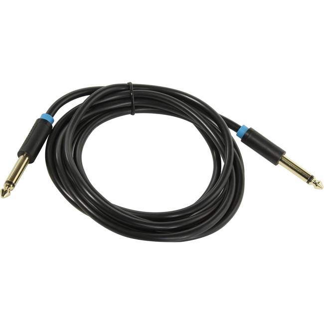 Кабель Vention аудио Jack 6,35 mm M/6.35 M - 2 м Кабель Vention jack 6.35 mm(m)/jack 6.35 mm(m) - 2 м (BAABH) — для бизнеса и офиса