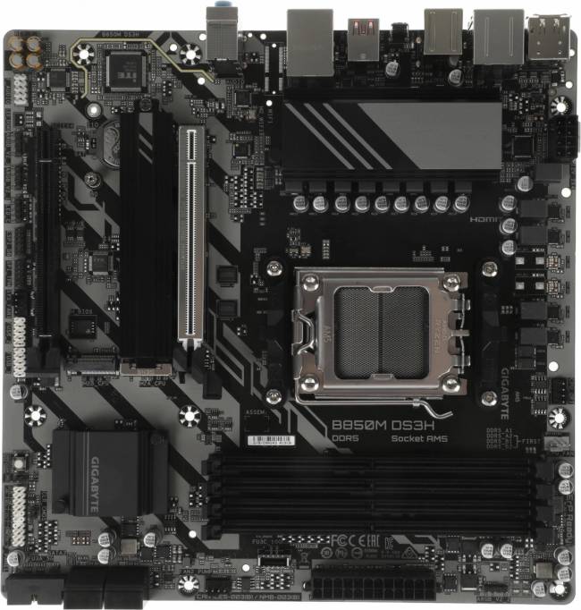 Материнская плата Gigabyte B850M DS3H — для бизнеса и офиса Материнская плата Gigabyte B850M DS3H — для бизнеса и офиса