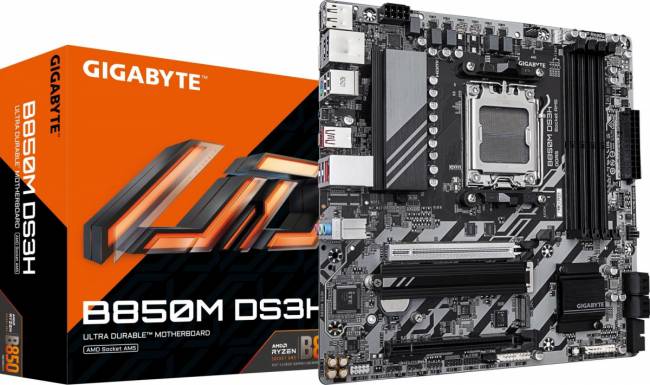 Материнская плата Gigabyte B850M DS3H — для бизнеса и офиса Материнская плата Gigabyte B850M DS3H — для бизнеса и офиса
