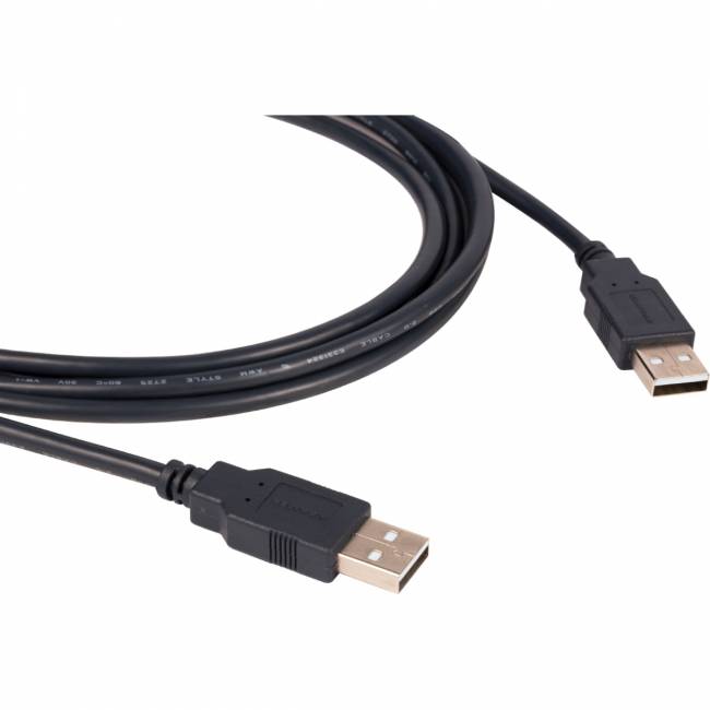 Кабель USB-A 2.0 вилка-вилка, 1,8 м Kramer C-USB/AA-6 — для бизнеса и офиса Кабель USB-A 2.0 вилка-вилка, 1,8 м Kramer C-USB/AA-6 — для бизнеса и офиса