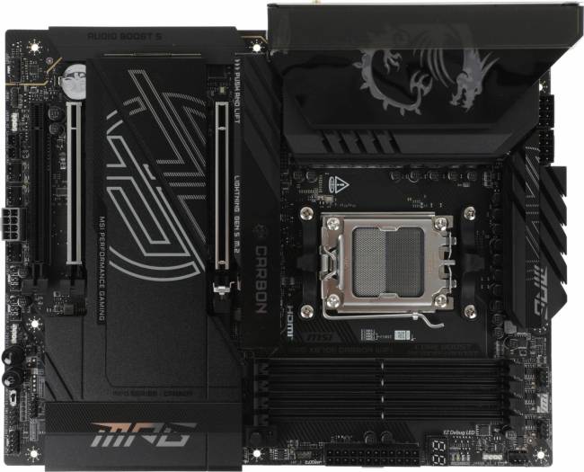 Материнская плата MSI MPG X870E CARBON WIFI — для бизнеса и офиса Материнская плата MSI MPG X870E CARBON WIFI — для бизнеса и офиса