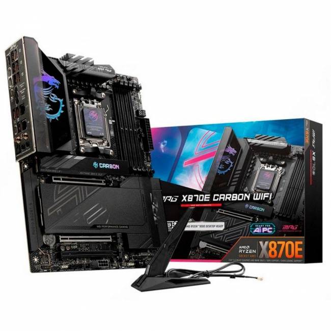 Материнская плата MSI MPG X870E CARBON WIFI — для бизнеса и офиса Материнская плата MSI MPG X870E CARBON WIFI — для бизнеса и офиса