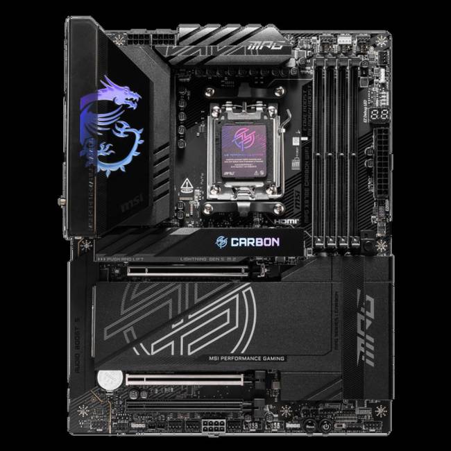Материнская плата MSI MPG X870E CARBON WIFI — для бизнеса и офиса Материнская плата MSI MPG X870E CARBON WIFI — для бизнеса и офиса