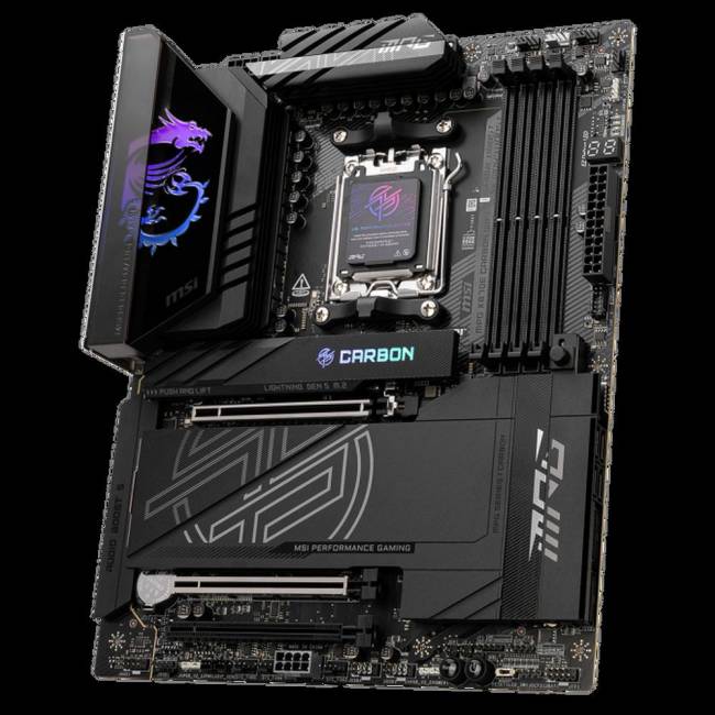 Материнская плата MSI MPG X870E CARBON WIFI — для бизнеса и офиса Материнская плата MSI MPG X870E CARBON WIFI — для бизнеса и офиса