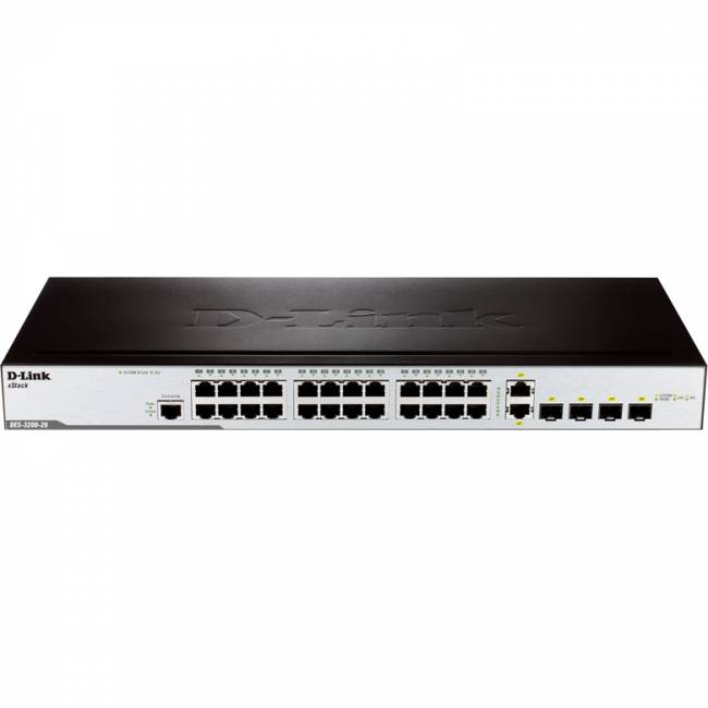 Сетевой коммутатор D-Link DES-3200-28/C1A — для бизнеса и офиса Сетевой коммутатор D-Link DES-3200-28/C1A — для бизнеса и офиса