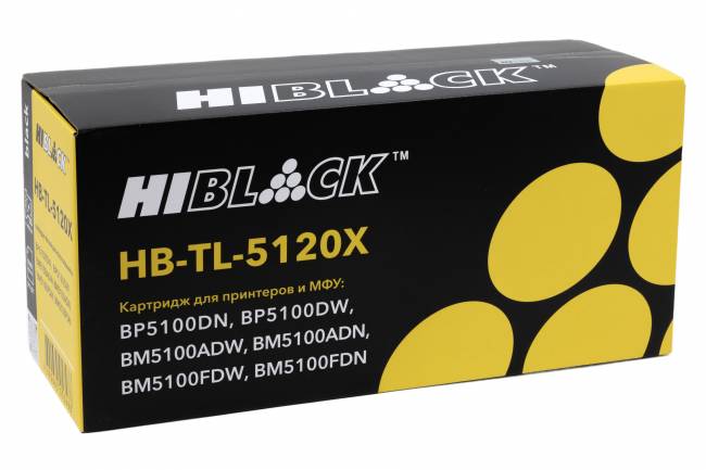 Тонер-картридж Hi-Black (HB-TL-5120X) для Pantum BP5100DN/BP5100DW/BM5100ADW, 15K — для бизнеса и офиса Тонер-картридж Hi-Black (HB-TL-5120X) для Pantum BP5100DN/BP5100DW/BM5100ADW, 15K — для бизнеса и офиса