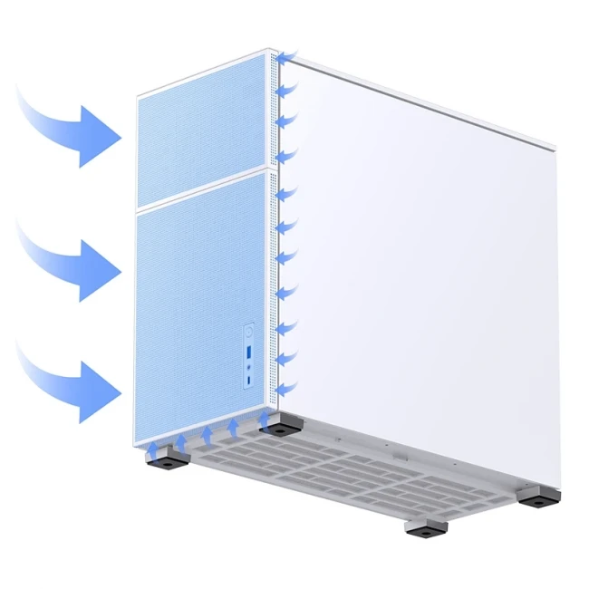 Корпус без блока питания JONSBO D41 MESH White — для бизнеса и офиса Корпус без блока питания JONSBO D41 MESH White — для бизнеса и офиса