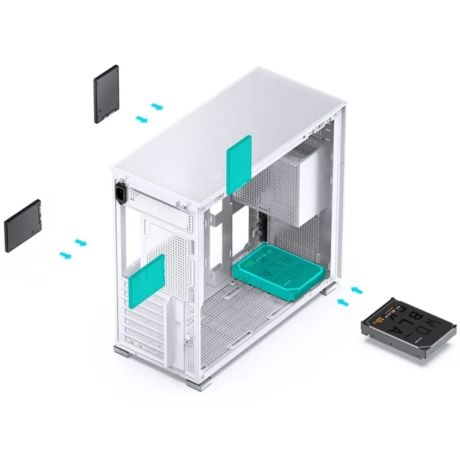 Корпус без блока питания JONSBO D41 MESH White — для бизнеса и офиса Корпус без блока питания JONSBO D41 MESH White — для бизнеса и офиса