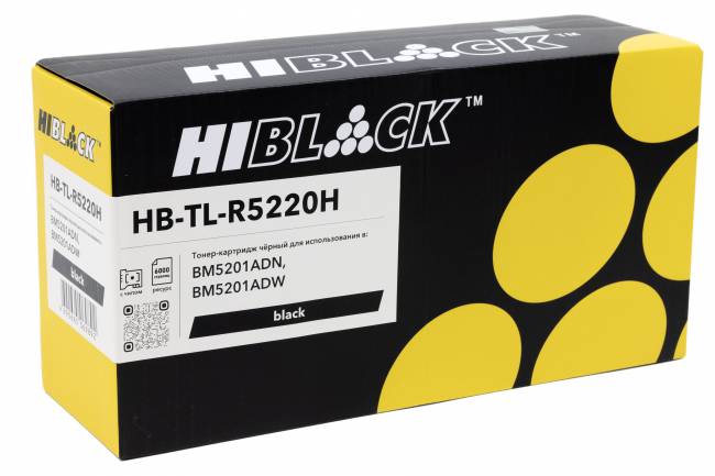 Тонер-картридж Hi-Black (HB-TL-R5220H) для Pantum BM5201ADN/BM5201ADW, 6K — для бизнеса и офиса Тонер-картридж Hi-Black (HB-TL-R5220H) для Pantum BM5201ADN/BM5201ADW, 6K — для бизнеса и офиса