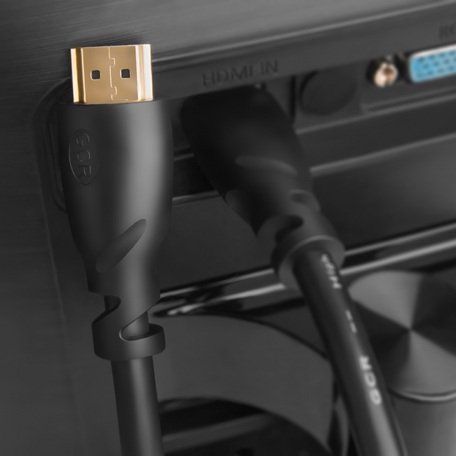 Greenconnect Кабель 1.5m HDMI 1.4, OD7.3mm, 30/30 AWG, позолоченные контакты, Ethernet 10.2 Гбит/с, 3D, 4K, экран Greenconnect HDMI (m) - HDMI (m) 1.5м — для бизнеса и офиса