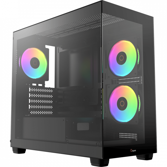 Корпус ПК без блока питания Ocypus Gamma-C52-BKD300XX-GL — для бизнеса и офиса