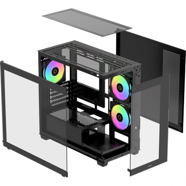 Корпус ПК без блока питания Ocypus Gamma-C52-BKD300XX-GL — для бизнеса и офиса