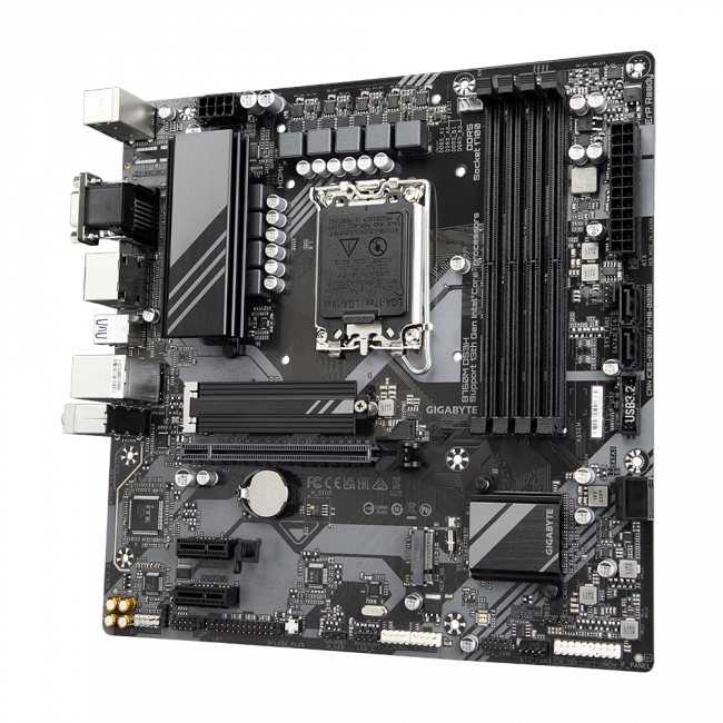 Материнская плата Gigabyte B760M DS3H — для бизнеса и офиса Материнская плата Gigabyte B760M DS3H — для бизнеса и офиса