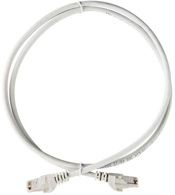 Коммутационный шнур (патч-корд), кат.5Е UTP, LSZH, 3м, серый ITK RJ45(m) - RJ45(m) Cat. 5e U/UTP LSZH 3м серый — для бизнеса и офиса