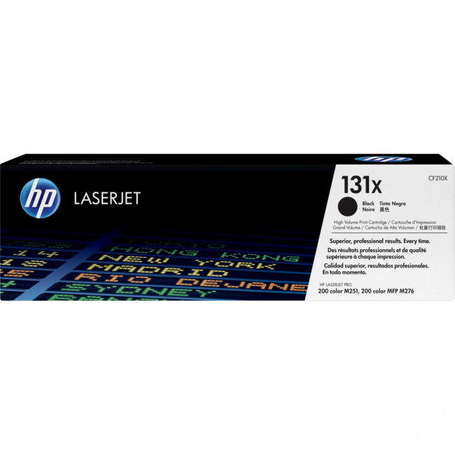 Тонер-картридж HP 131X Black LaserJet Pro Print Cartridge (CF210X) — для бизнеса и офиса