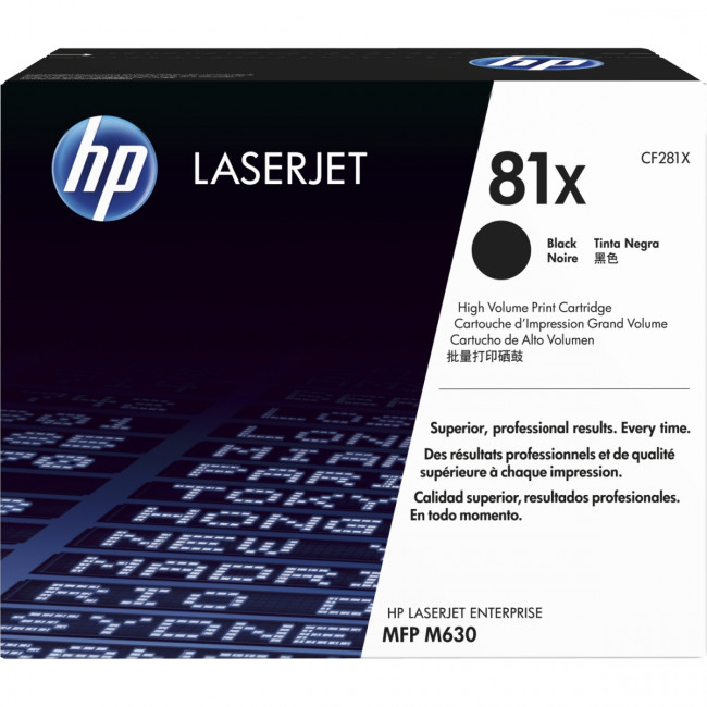 Тонер-картридж HP 81X Black Original LaserJet Toner Cartridge (CF281X) — для бизнеса и офиса