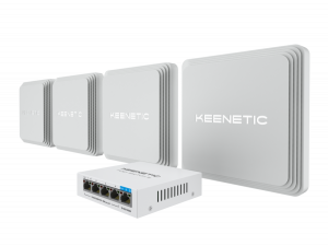 Маршрутизатор Keenetic Keenetic Voyager Pro 4-Pack + PoE+ switch 5 bundle