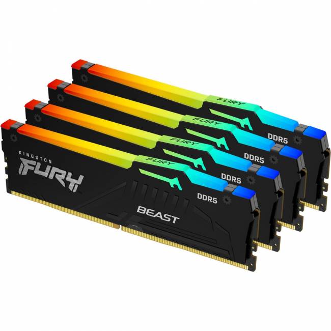 Память оперативная Kingston FURY Beast KF560C40BBAK4-64 — для бизнеса и офиса Память оперативная Kingston FURY Beast KF560C40BBAK4-64 — для бизнеса и офиса