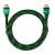 Greenconnect Кабель 1.0m HDMI версия 2.0, HDR 4:2:2, Ultra HD, 4K 60 fps 60Hz/5K*30Hz, 3D, AUDIO, 18.0 Гбит/с, 28/28 AWG, OD7.3mm, тройной экран, BICOLOR нейлон, AL корпус зеленый, GCR-51485 Greenconnect HDMI (m) - HDMI (m) 1м — для бизнеса и офиса
